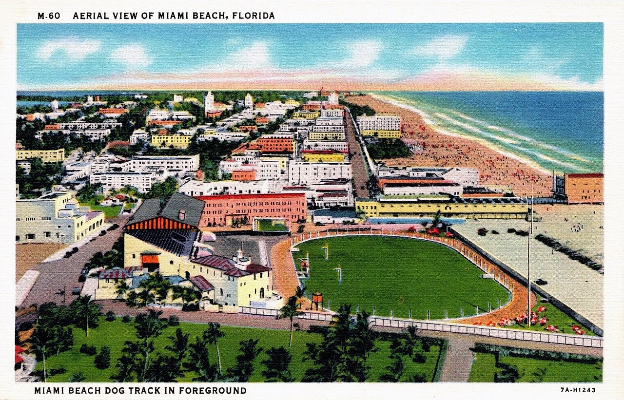 Aerial view of Miami Beach